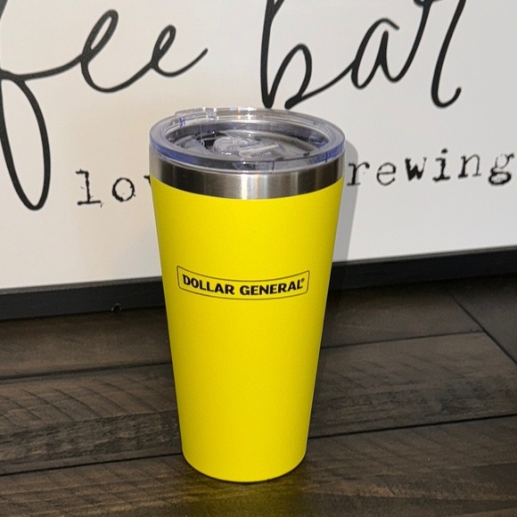 DOLLAR GENERAL STORE DG DOLGENCORP INC Yellow Tumbler Cup Lid GRAY LUNCH BOX - Picture 6 of 12
